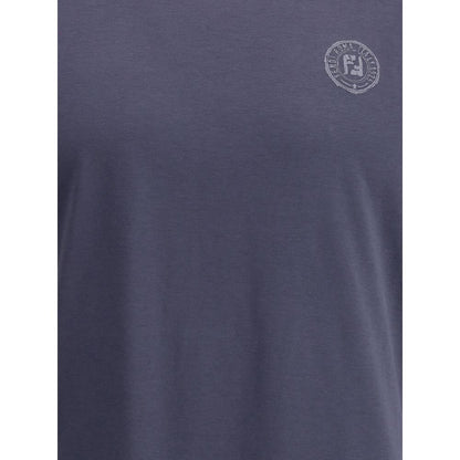 Fendi Blue Cotton T-Shirt
