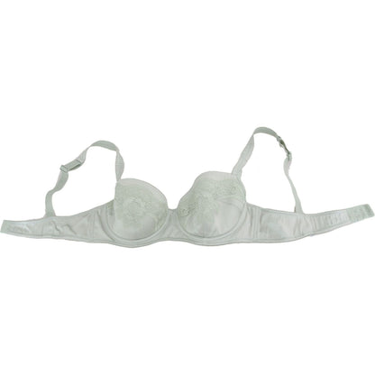 Dolce & Gabbana Green Balconcino Bra Floral Lace Underwear