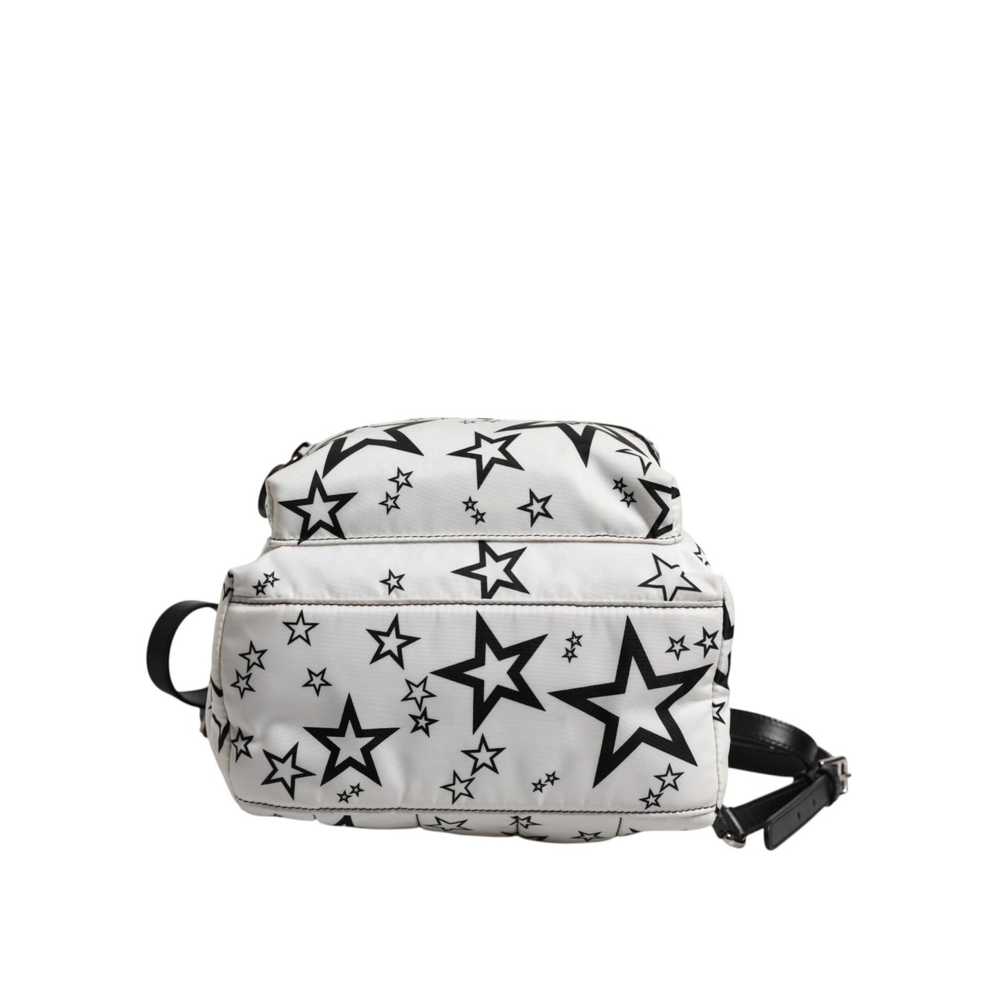 Dolce & Gabbana White DG Stars Print Nylon Travel Backpack Bag