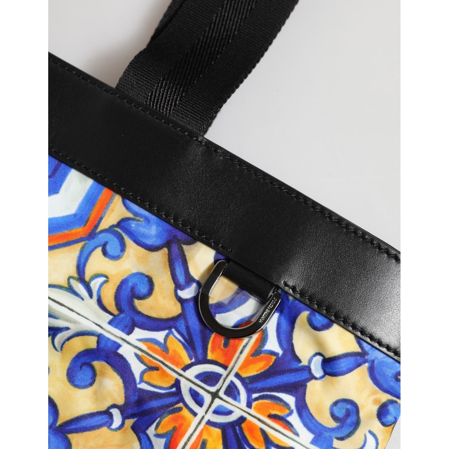 Dolce & Gabbana Multicolor Maiolica Print Tote Shoulder Strap Bag
