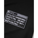 Dolce & Gabbana Black Logo Patch Cotton Crew Neck T-shirt TSH91023-48