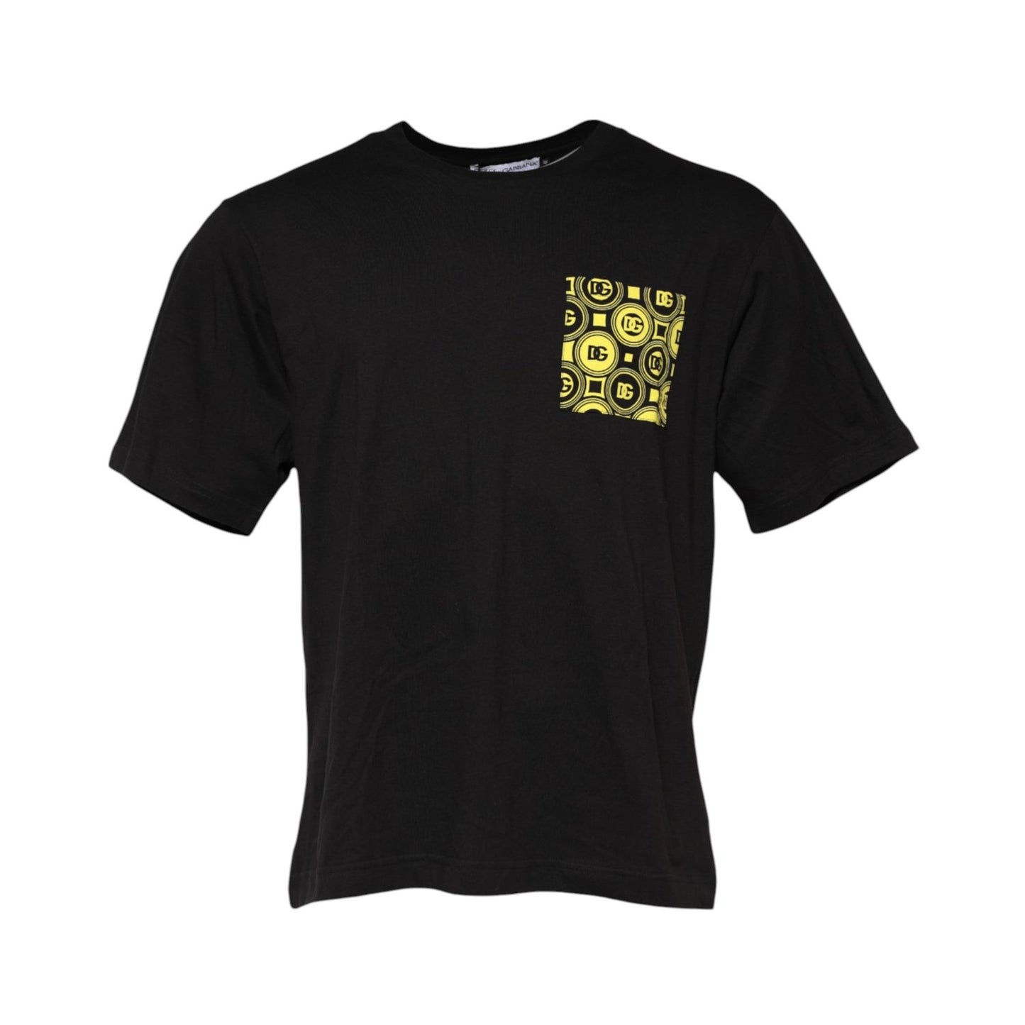 Dolce & Gabbana Black Minimalist Cotton Crew Neck T-shirt TSH91026-48