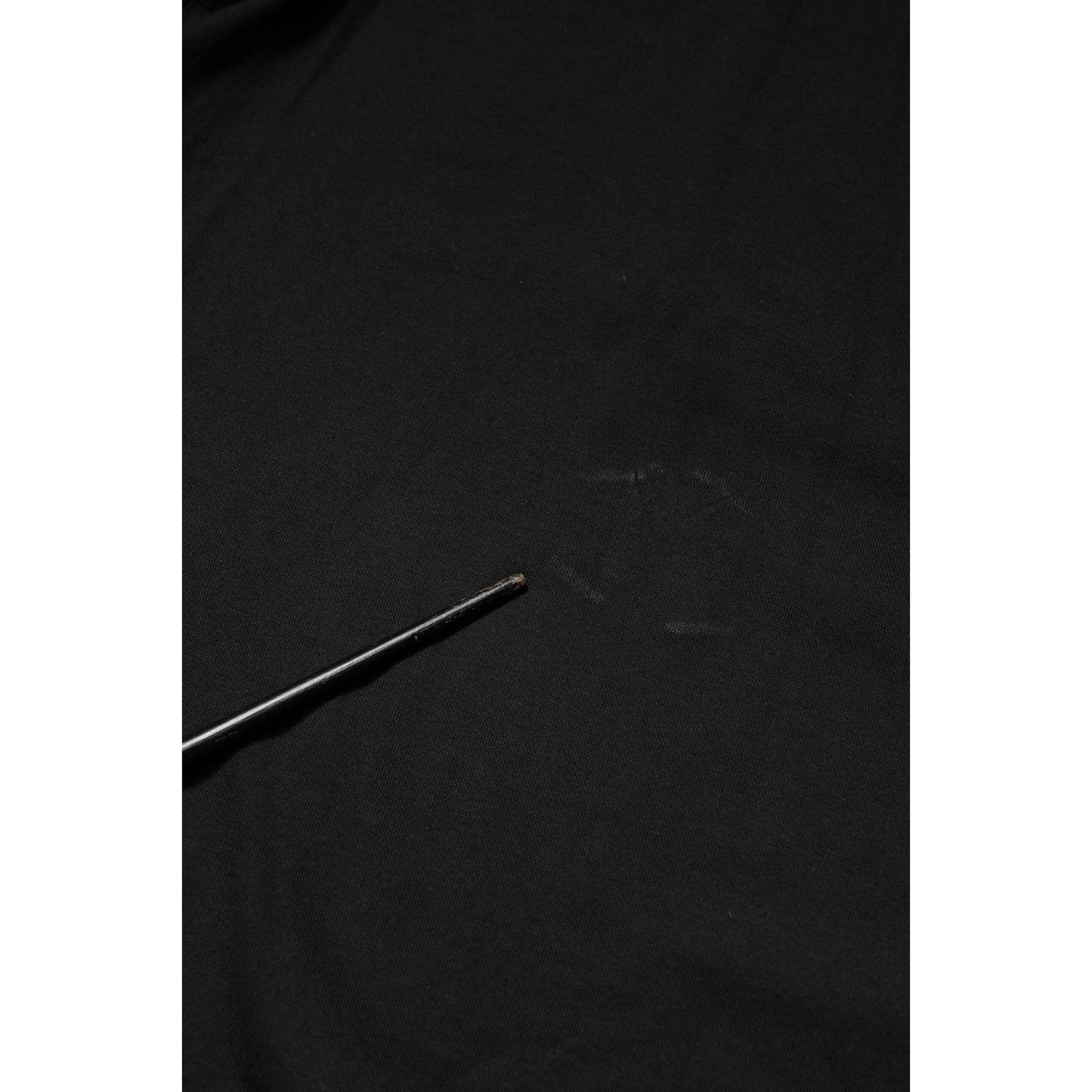 Dolce & Gabbana Black Embossed Logo Cotton Crew Neck T-shirt TSH91038-54