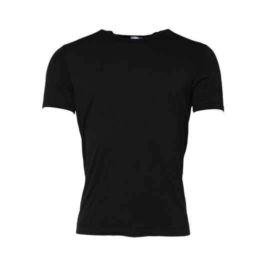Dolce & Gabbana Black Modal Men Crew Neck Underwear T-shirt TSH91040-4