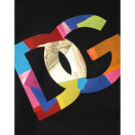 Dolce & Gabbana Black DG Logo Print Cotton Crew Neck T-shirt TSH91059-54