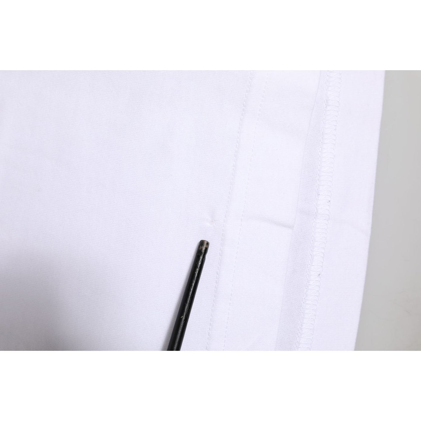 Dolce & Gabbana White Logo Crew Neck Short Sleeves T-shirt