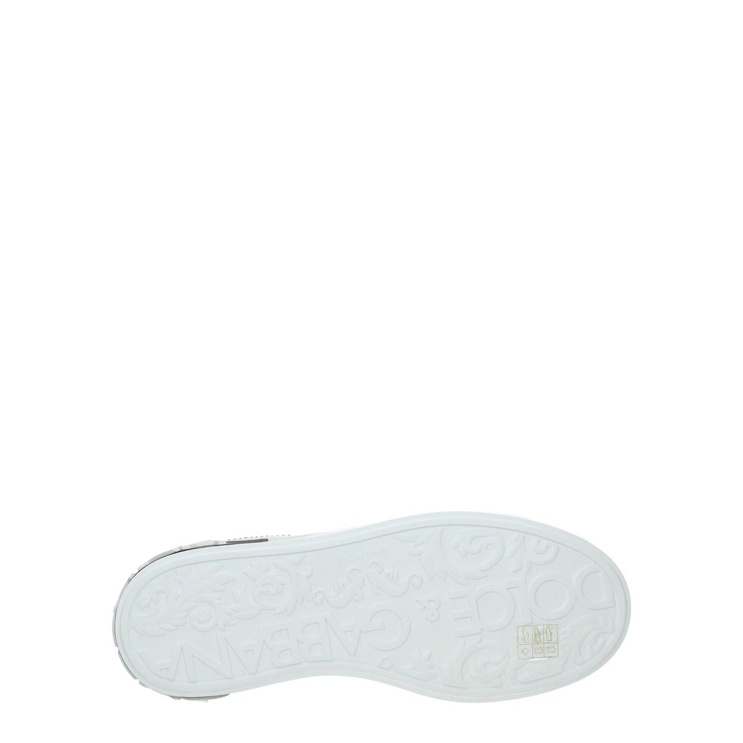 Dolce & Gabbana White Leather Low Top Sneakers