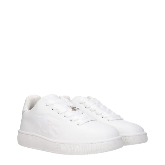 Burberry White Leather Low Tops BU-9254633963785-EU40/US7