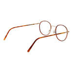 Andy Wolf Orange Unisex Glasses Frame - Full-rim metal frame with plastic demo lenses, 50mm width, 140mm temples. Includes branded case.