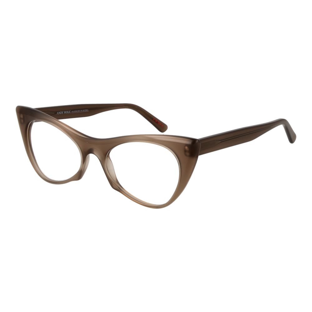 Andy Wolf Gray Unisex Glasses Frame in full-rim acetate style with a grey cat-eye design.