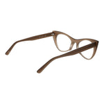 Andy Wolf Gray Unisex Glasses Frame in acetate with full-rim cat eye style, grey color, 53mm lens width.