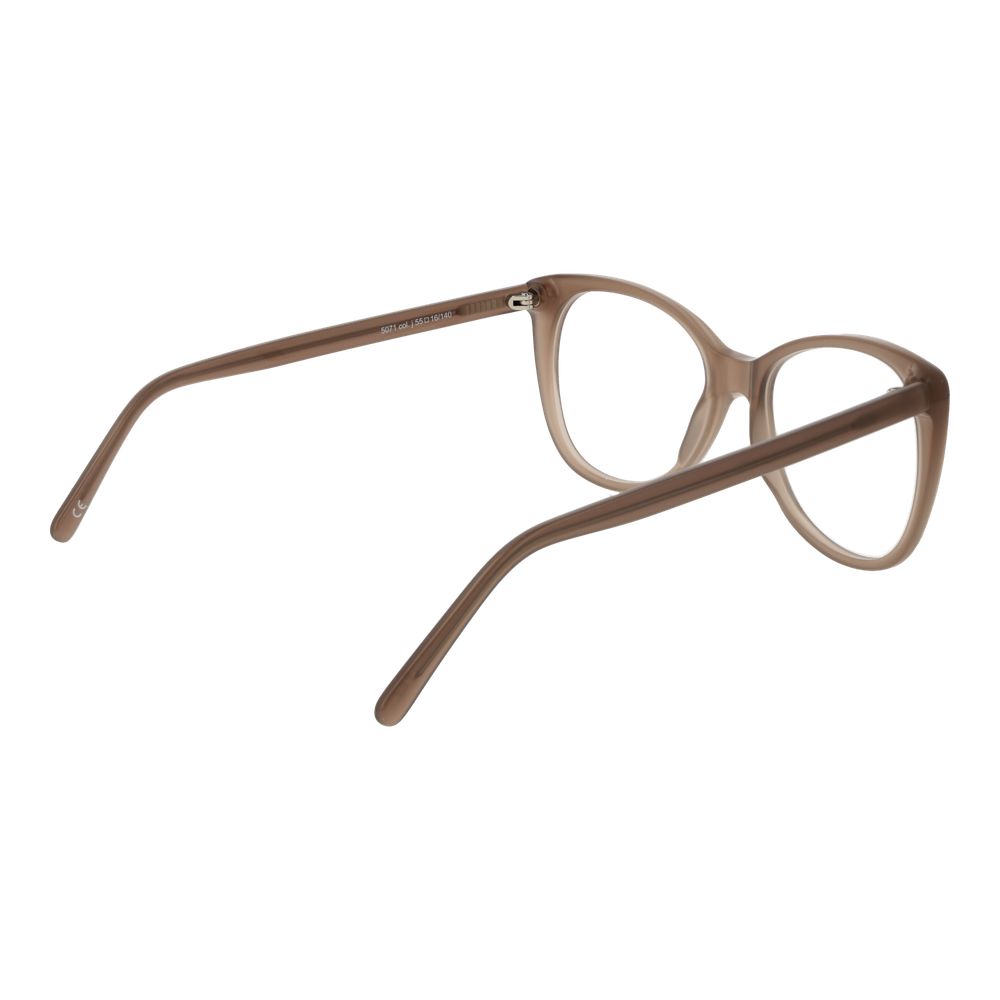 Andy Wolf Brown Unisex Glasses Frame in acetate with a full-rim cat eye design, 55mm lenses width, 135mm frame width, includes branded case.