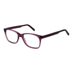 Andy Wolf Purple Unisex Glasses Frame in acetate, full-rim rectangle style with demo lenses and branded case included.