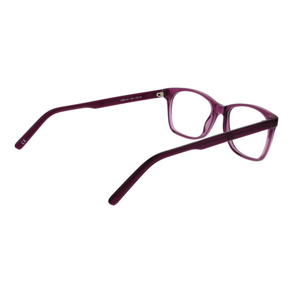 Andy Wolf Purple Unisex Glasses Frame in full-rim acetate with demo lenses, featuring a sleek rectangular design.