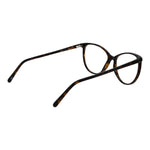 Side view of Andy Wolf Brown Unisex Glasses Frame with full-rim acetate cat eye design, 135mm width, and brown color.