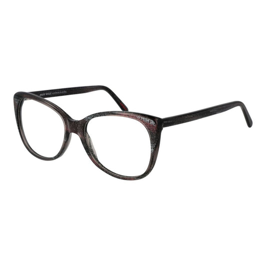 Andy Wolf Gray Unisex Glasses Frame, full-rim acetate with demo lenses, cat eye style, ideal for stylish and versatile eyewear.