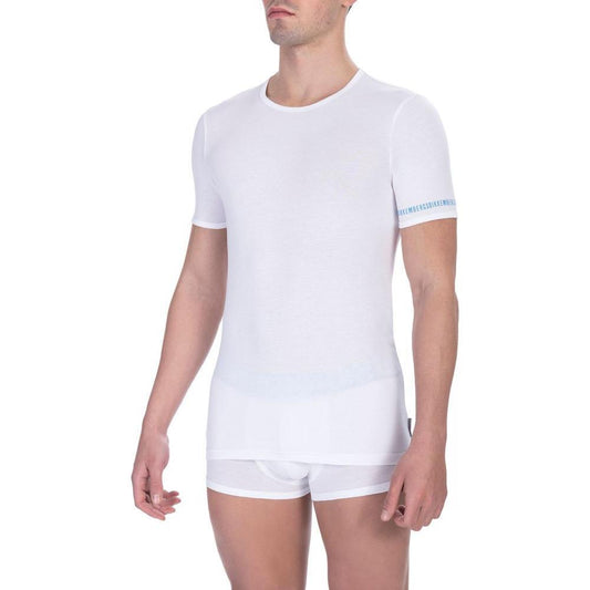 Bikkembergs White Cotton Men's T-Shirt BI-24188-S