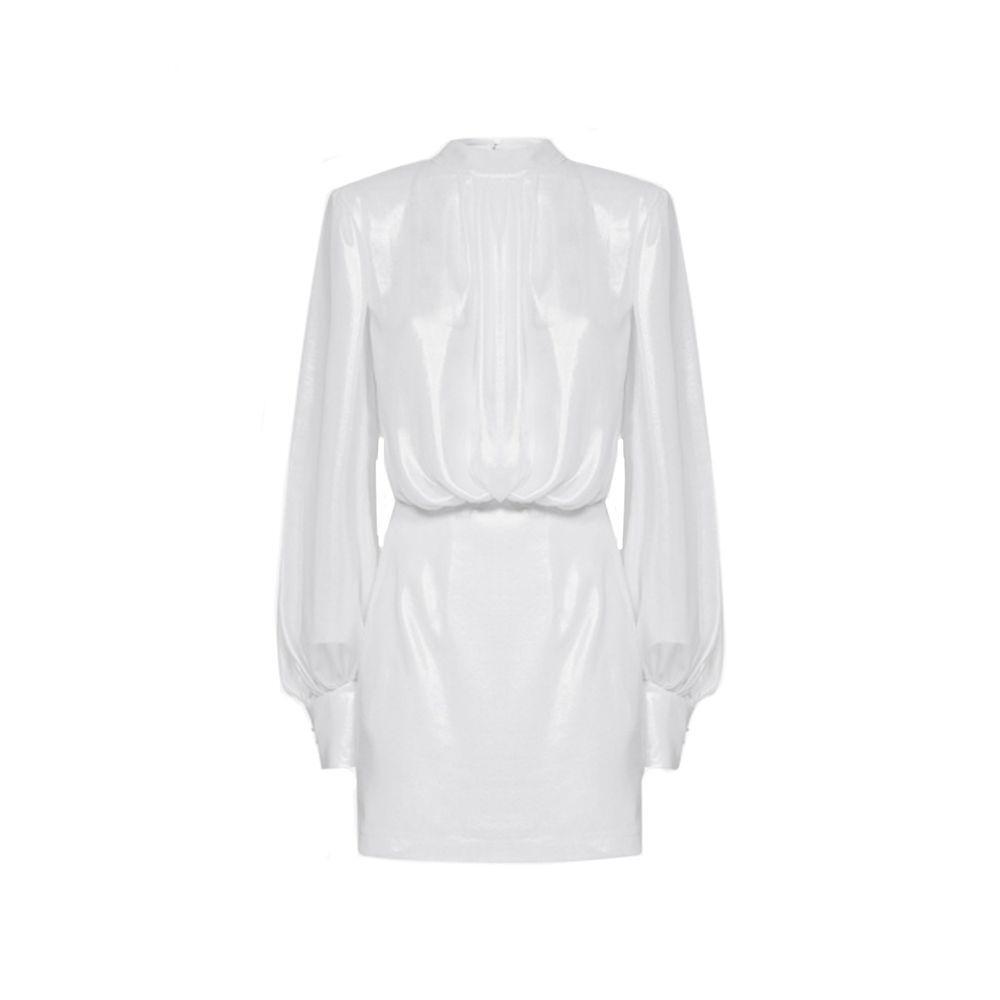 BLANCA VITA White Polyester Casual Dress