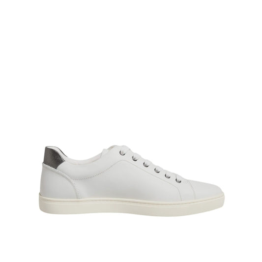 Dolce & Gabbana White Sacred Heart Men Low Top Sneakers Shoes MV8094-39