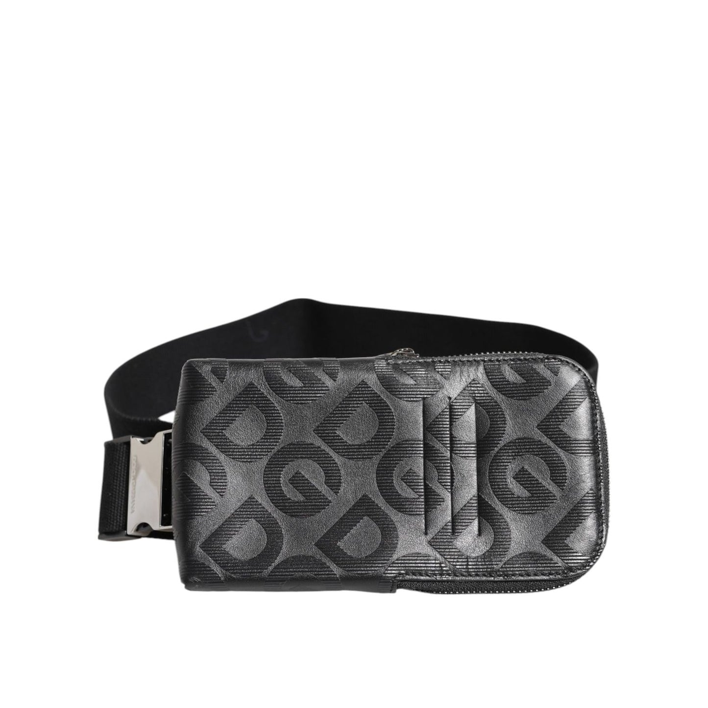 Dolce & Gabbana Gray DG Logo Mania Purse Phone Belt Waist Men Borse Bag BAG4662