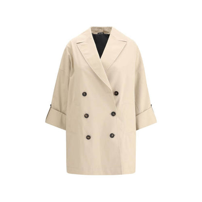 Brunello Cucinelli Beige Cotton Coat