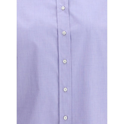 Brunello Cucinelli Light Blue Cotton Dress Shirt