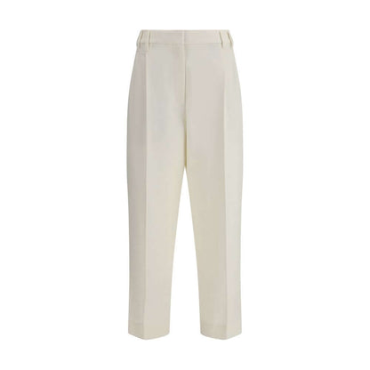 Brunello Cucinelli White Cotton Chino Pants