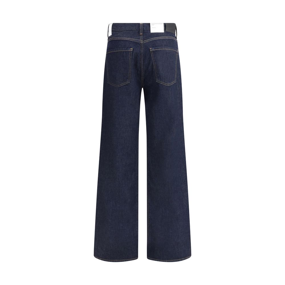Citizens of Humanity Blue Recycled Cotton Straight-Leg Jeans