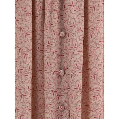 Kristina Ti Multicolor Silk Long Skirt with delicate foliage print, front button closure, and belt loops for a boho look.