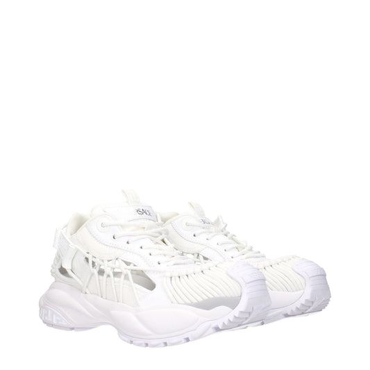 Versace White Leather Athletic Sneakers VE-15248521167113-EU39/US6