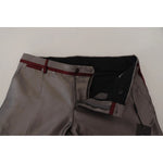 Dolce & Gabbana Gray Silk Metallic Men Dress Trouser Pants PAN73329-48