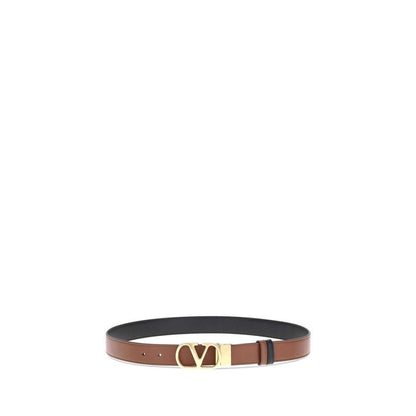 Valentino Garavani Brown Calf Leather Bos Taurus Regular Belt