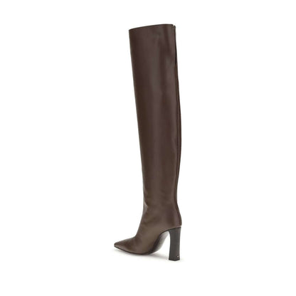 Giuseppe Zanotti Brown Leather Over The Knee