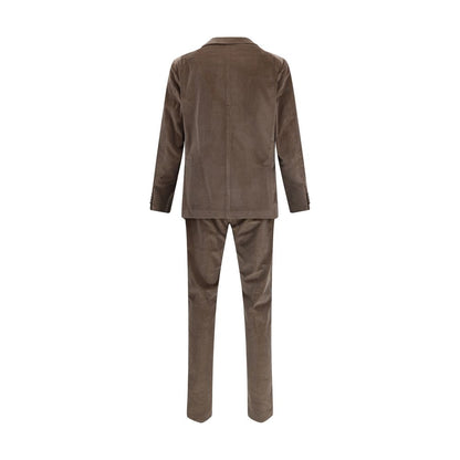 Tagliatore Brown Cotton Two-Piece Suit