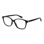 Polaroid Black Women Glasses Frame with full-rim polyamide, rectangle style, and demo lenses. Includes branded case.