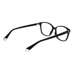 Polaroid Black Women Glasses Frame, full-rim polyamide rectangle style with demo lenses, includes branded case.