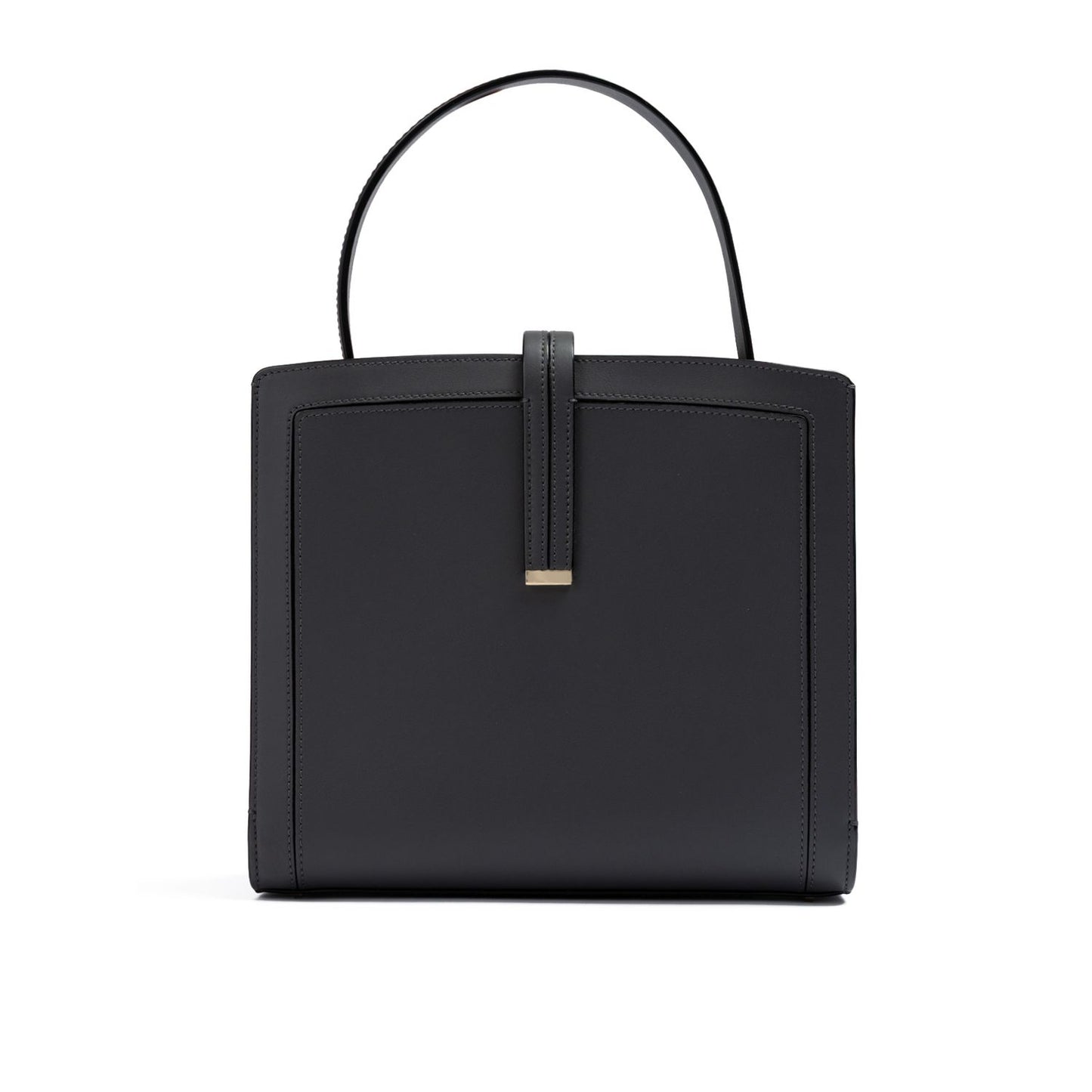 Giada Anthracite Leather Shoulder Bag