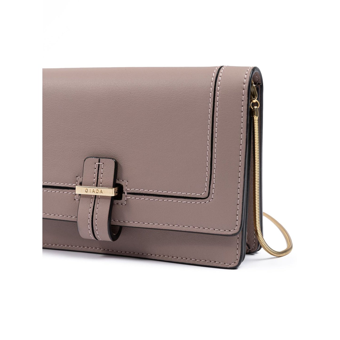 Giada Powder Pink Leather Clutch Bag GI300725-8