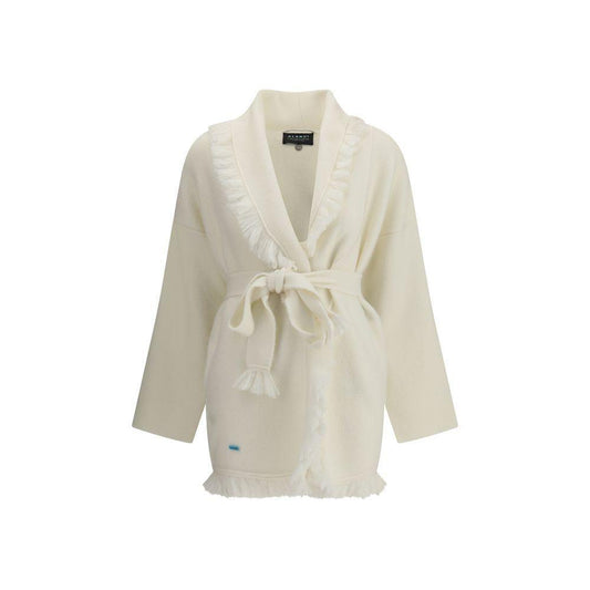 Alanui Cashmere Finest Cardigan AL-LWHB064E25KNI00E0300WHITE-M