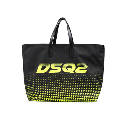Dsquared² Bicolour Polyester Logo Shopping Bag