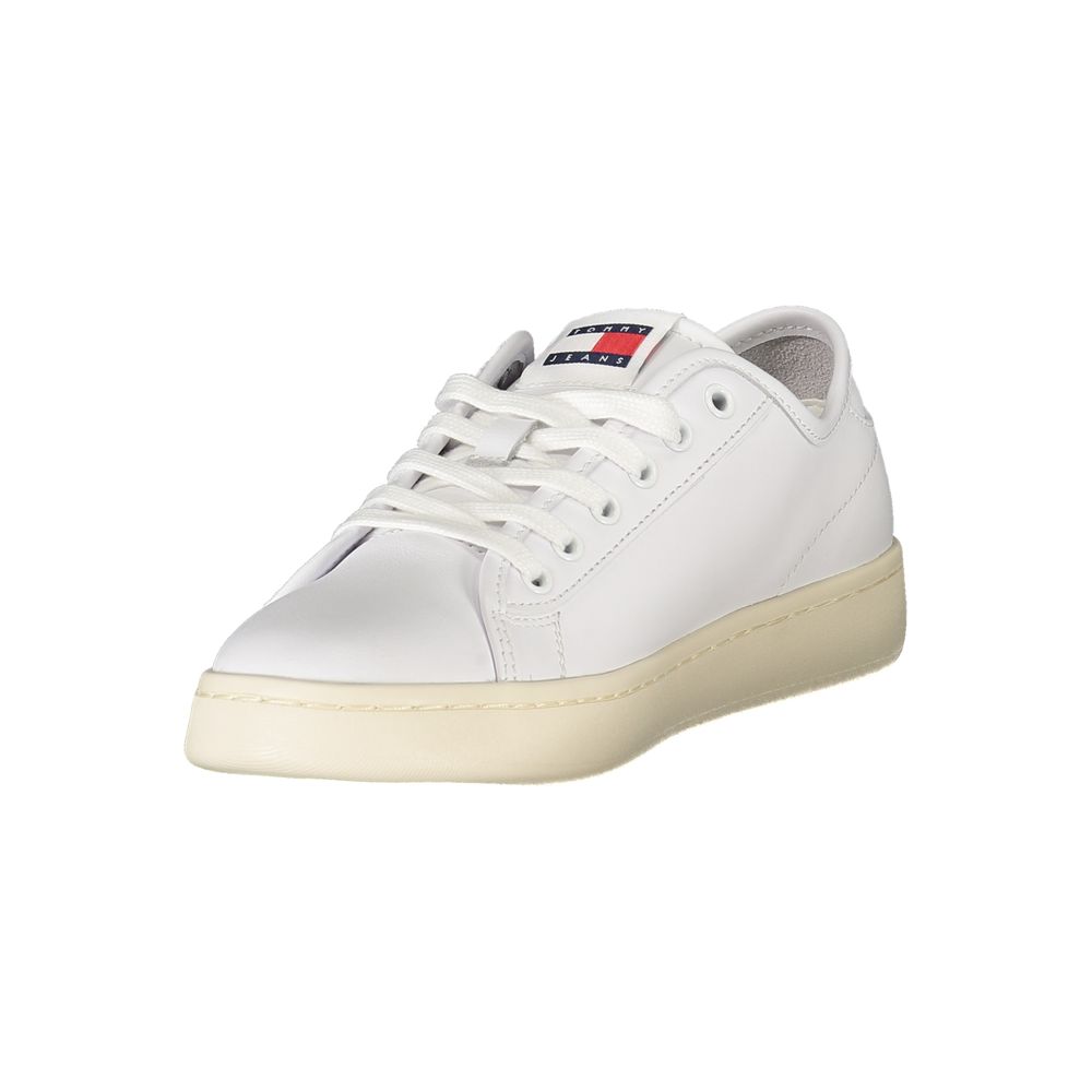 Tommy Hilfiger White Leather Women Sneaker
