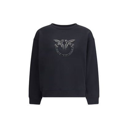 PINKO Black Cotton Sweatshirt
