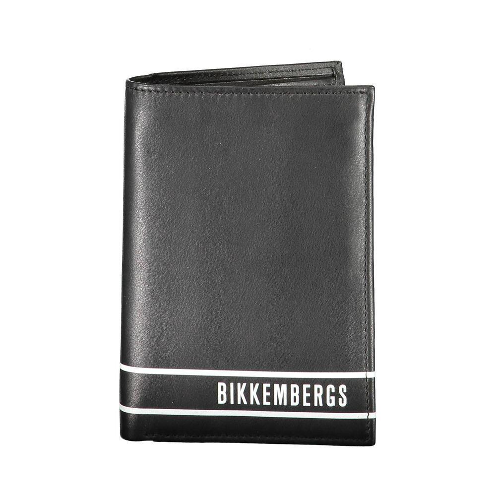 Bikkembergs Black Leather Wallet BI-15703