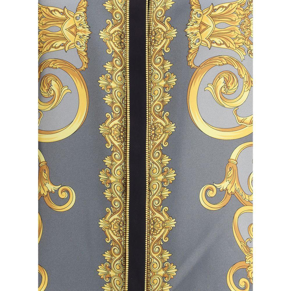 Versace Silk Cheetah Foulard Shirt VE-10013601A163665E700-IT44 | L