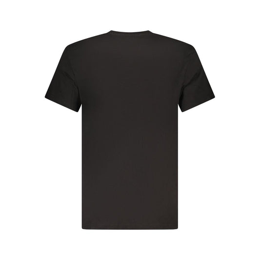 Tommy Hilfiger Black Cotton Men T-Shirt TO-39460-S