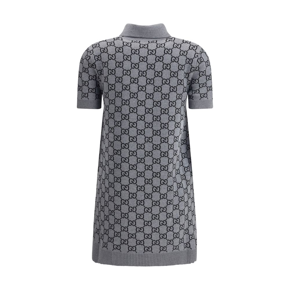 Gucci Gray Wool Casual Dress