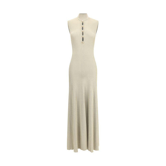 Self-Portrait Lurex knit long Dress