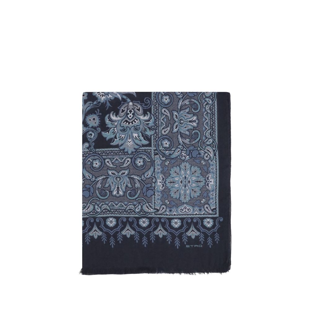 Etro Blue Modal Scarf