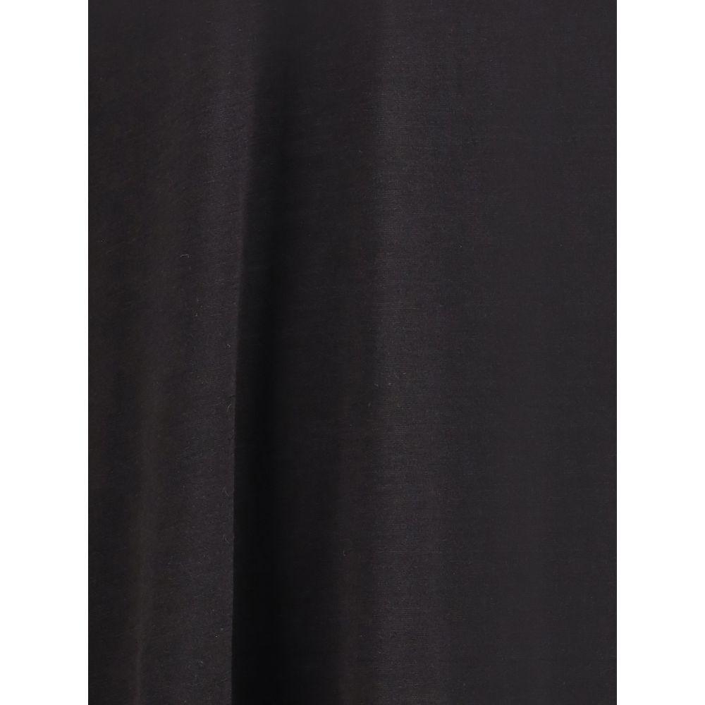 Rick Owens Long hooded T-Shirt RI-RR02E1502JSW09-ONE SIZE