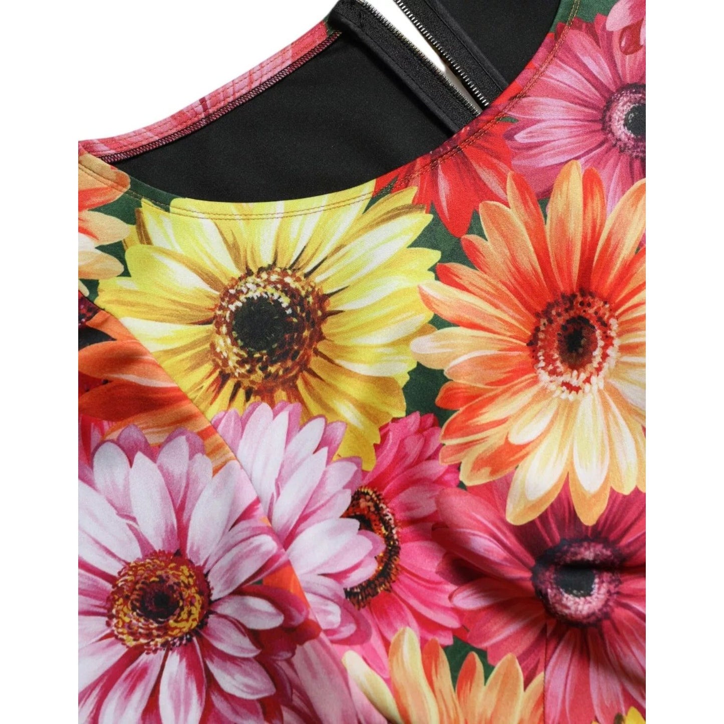Dolce & Gabbana Multicolor Floral Print Sheath Mini Dress DR281023-40